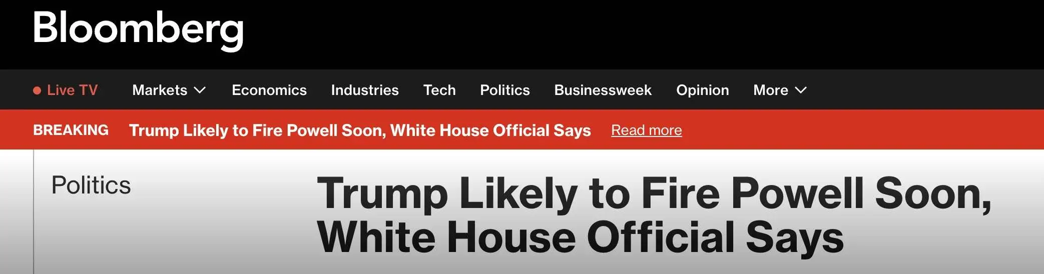 特朗普或计划解除美联储主席鲍威尔职务