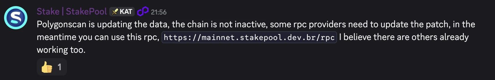 Polygon Labs澄清Polygonscan数据更新情况，区块链网络运行正常