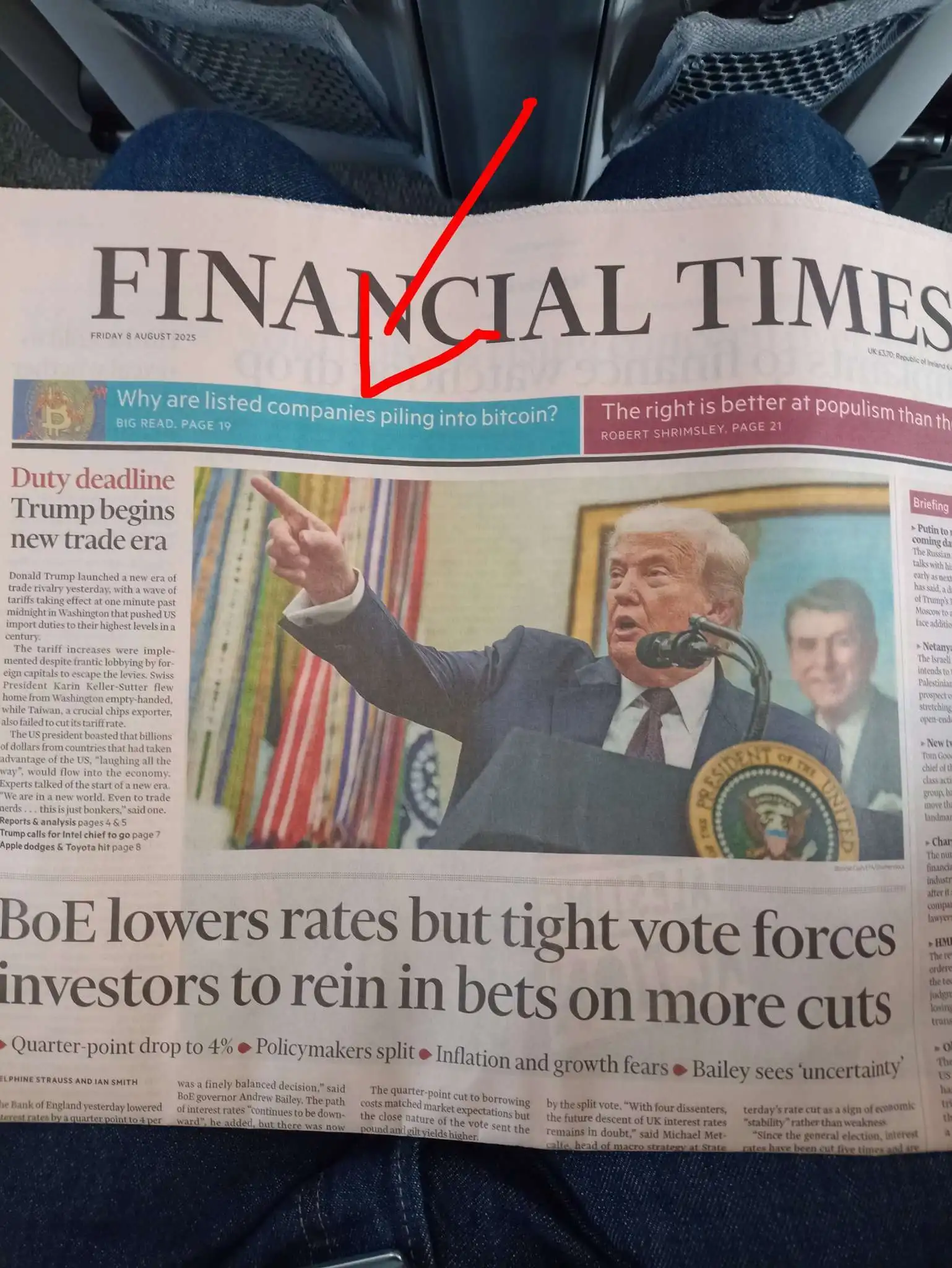 比特币登上《金融时报》头版引发上市公司投资趋势讨论