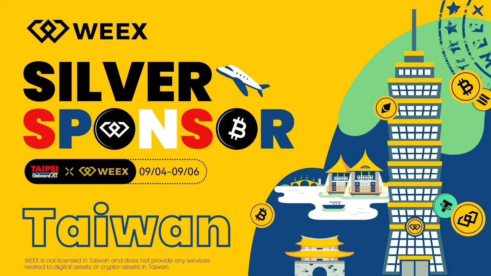 WEEX交易所连续两年赞助台北区块链周 聚焦Web3与AI融合创新