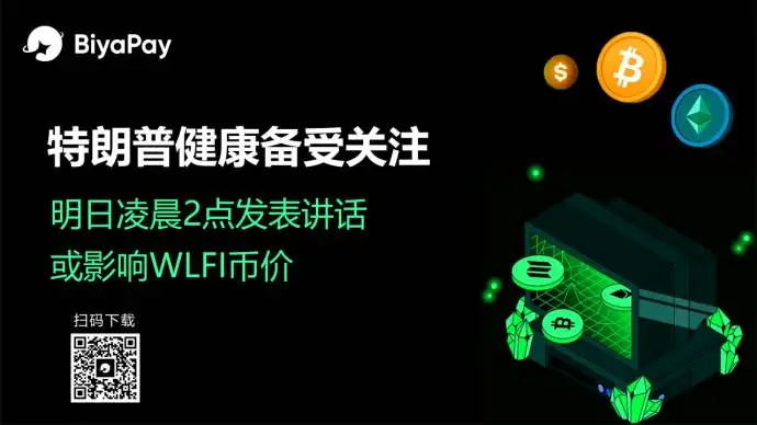 特朗普将发表公开讲话 BiyaPay分析师称其健康状况或影响关联资产价格