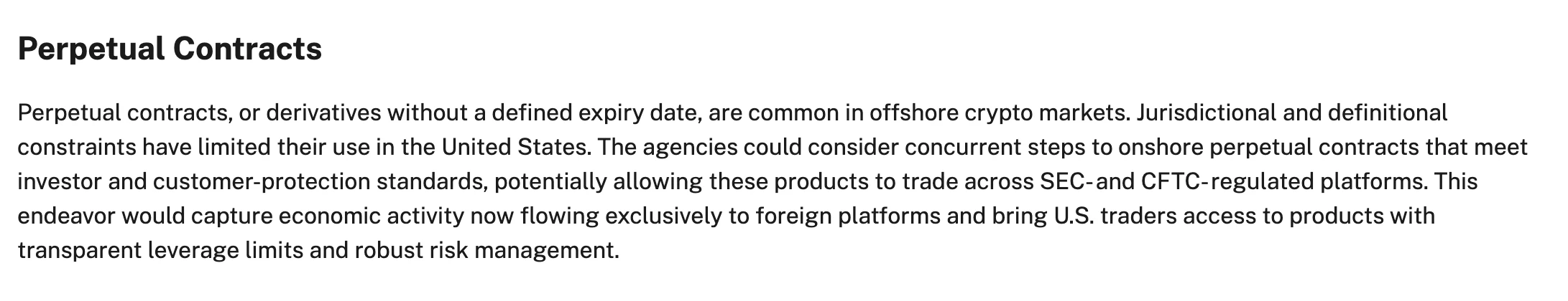 SEC与CFTC加强加密货币监管合作 拟引入永久合约探索DeFi创新